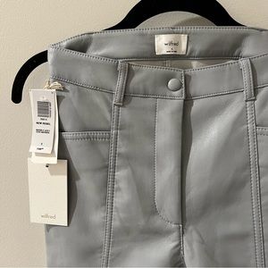 Aritzia New Rebel Pant | High Waisted Vegan Leather | Wilfred